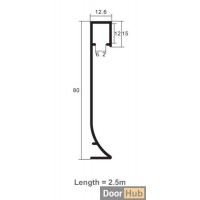 5cm Surface-Mounted LED Skirting | FLL-A-9-A5 Visible Light Baseboard | DoorHub UAE